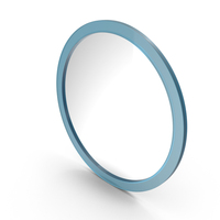 Blue Round Mirror PNG & PSD Images