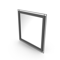 Black Square Mirror PNG & PSD Images