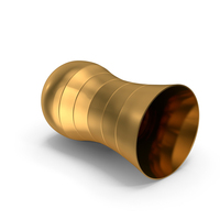 Gold Water Glass Tipped Over PNG & PSD Images