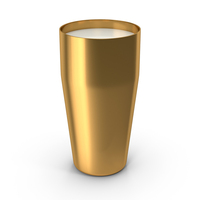 Gold Glass Of Milk PNG & PSD Images
