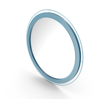 Blue Round Mirror PNG & PSD Images