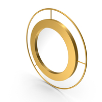 Gold Round Mirror PNG & PSD Images