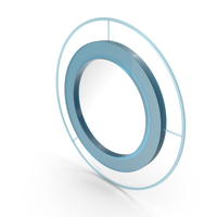 Blue Round Mirror PNG & PSD Images