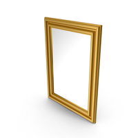 Gold Vertical Mirror PNG & PSD Images