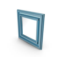 Blue Square Mirror PNG & PSD Images