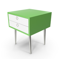 Green Modern Bedside Table PNG & PSD Images