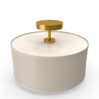 Aaru Fabric Semi Flush Mount Lamp PNG & PSD Images