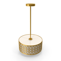Aaru Fabric Semi Flush Mount Lamp PNG & PSD Images
