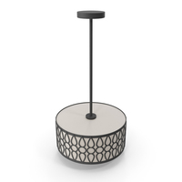 Aaru Fabric Semi Flush Mount Lamp PNG & PSD Images