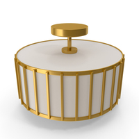 Aaru Fabric Semi Flush Mount Lamp PNG & PSD Images