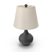 Black Akeim Glass Table Lamp PNG & PSD Images