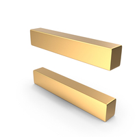 Golden Equals To Symbol PNG & PSD Images