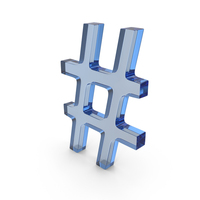Hashtag Glass PNG & PSD Images