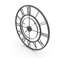 Black Balliol Wall Clock PNG & PSD Images