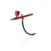 Red Airbrush With Hose PNG & PSD Images