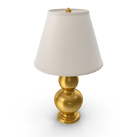 Golden Ceramic Lamp PNG & PSD Images