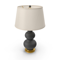 Black Ceramic Table Lamp PNG & PSD Images