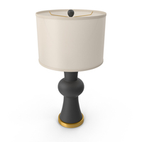 Black Chanse Table Lamp PNG & PSD Images