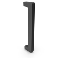 Black Plastic Closing Bracket Symbol PNG & PSD Images