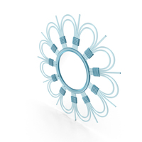 Esger Daisy Petal Accent Mirror PNG & PSD Images