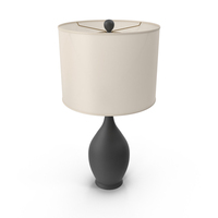 Black Jaxxon Ceramic Table Lamp PNG & PSD Images