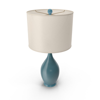 Blue Jaxxon Ceramic Table Lamp PNG & PSD Images