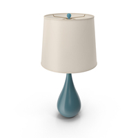 Blue Mcmunn Metal Table Lamp PNG & PSD Images
