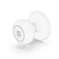 Door Knob With Keyhole Wireframe PNG & PSD Images