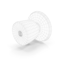 Door Knob With Keyhole Wireframe PNG & PSD Images