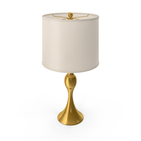 Gold Pennsylvania Metal Table Lamp PNG & PSD Images