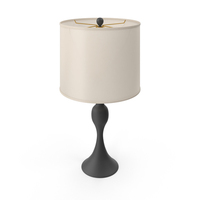 Black Pennsylvania Metal Table Lamp PNG & PSD Images
