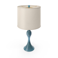 Blue Pennsylvania Metal Table Lamp PNG & PSD Images