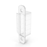 Door Lock Strike Plate Wireframe PNG & PSD Images