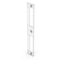 Door Lock Strike Plate With Screw Head Wireframe PNG & PSD Images