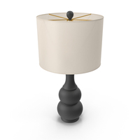 Black Purcellville Ceramic Table Lamp PNG & PSD Images