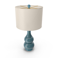 Blue Purcellville Ceramic Table Lamp PNG & PSD Images