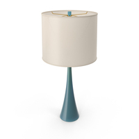 Blue Romina Metal Table Lamp PNG & PSD Images