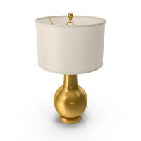 Gold Santaana Ceramic Table Lamp PNG & PSD Images