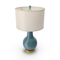 Blue Santaana Ceramic Table Lamp PNG & PSD Images