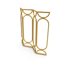 Gold Foldable Screen PNG & PSD Images