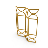 Gold Foldable Screen PNG & PSD Images