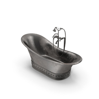 Buthtub with Standing Mixer Faucet PNG & PSD Images