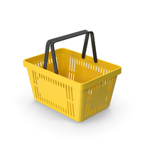Yellow Shopping Basket PNG & PSD Images