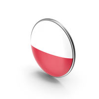 Round Flag of Poland PNG & PSD Images