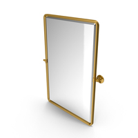 Gold Woodvale Metal Vanity Mirror PNG & PSD Images