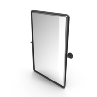 Black Woodvale Metal Vanity Mirror PNG & PSD Images