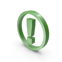 Attention Symbol Green PNG & PSD Images