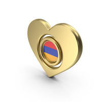 Heart Circular Icon Flag of Armenia PNG & PSD Images