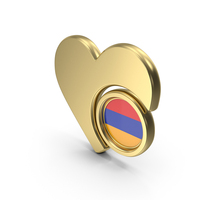 Flag Heart Icon Flag of Armenia PNG & PSD Images