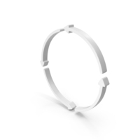 White Circular Arrow Symbol PNG & PSD Images